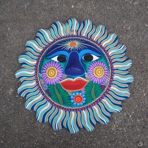 Mexican Sun Talavera Wall Decor/ Mask